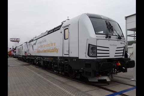Siemens Vectron locomotive at InnoTrans.